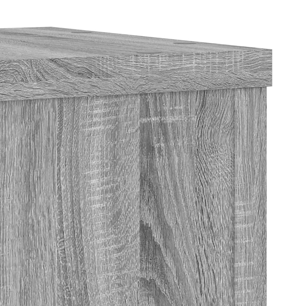 vidaXL Soportes de plantas 2 uds madera gris Sonoma 20x20x30 cm