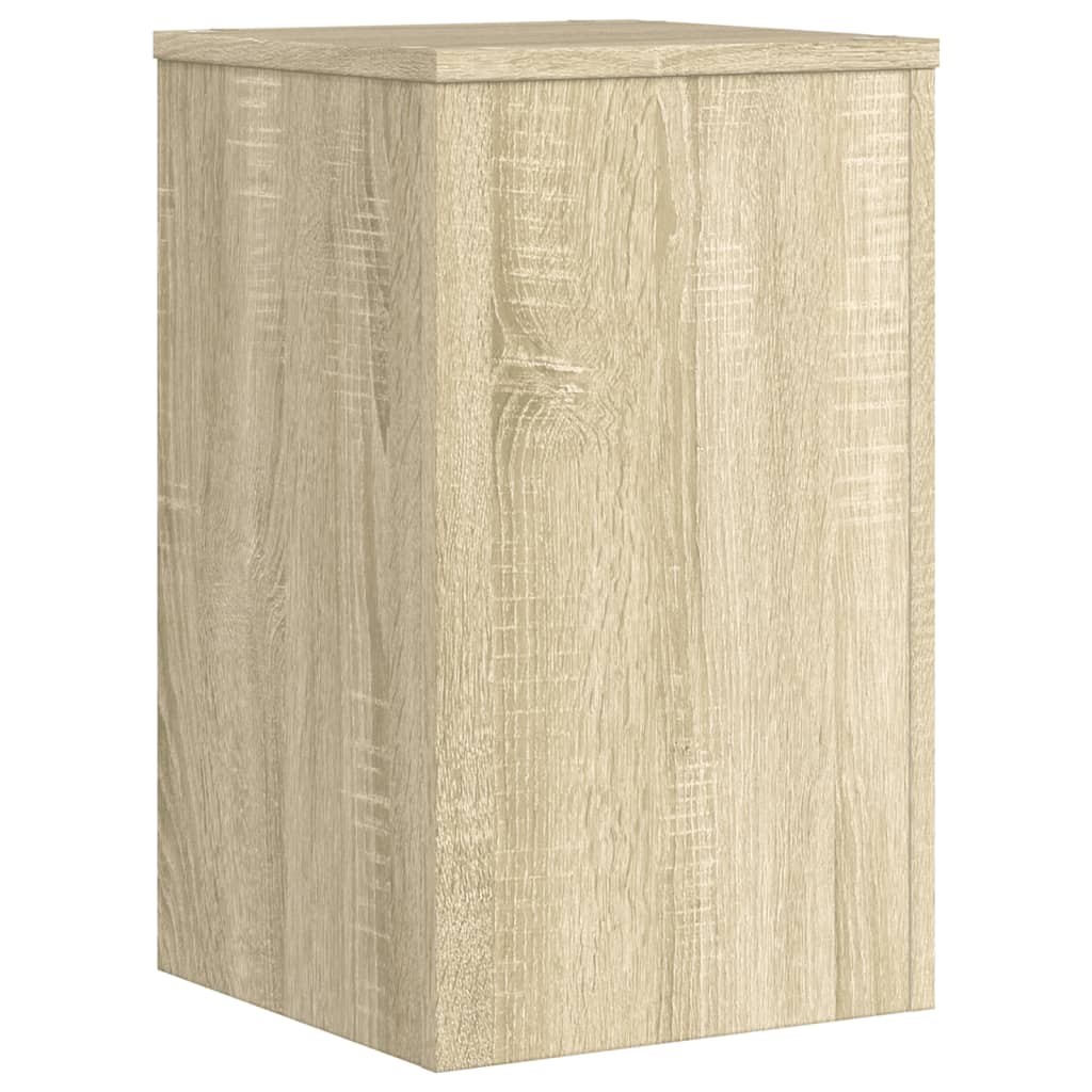 vidaXL Soportes de plantas 2 uds madera roble Sonoma 30x30x50 cm