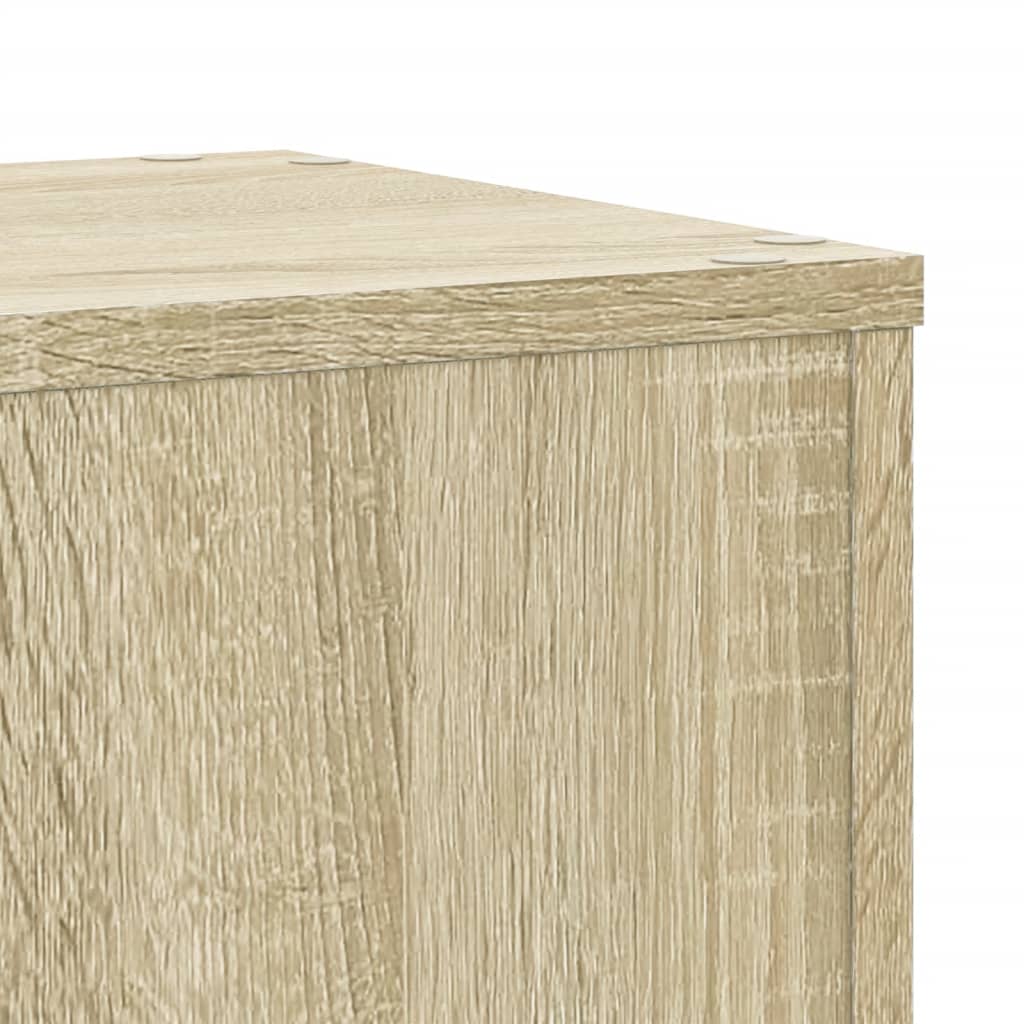 vidaXL Soportes de plantas 2 uds madera roble Sonoma 30x30x50 cm