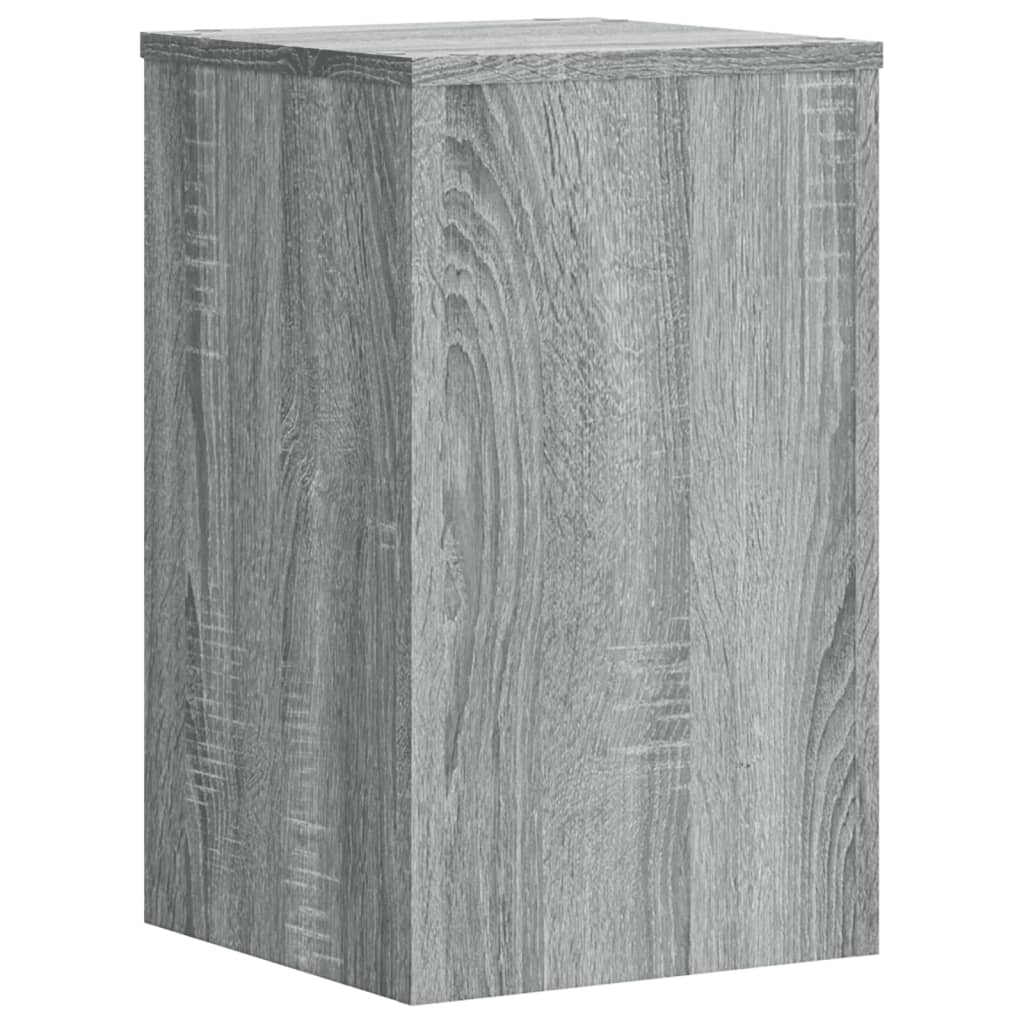 vidaXL Soportes de plantas 2 uds madera gris Sonoma 30x30x50 cm