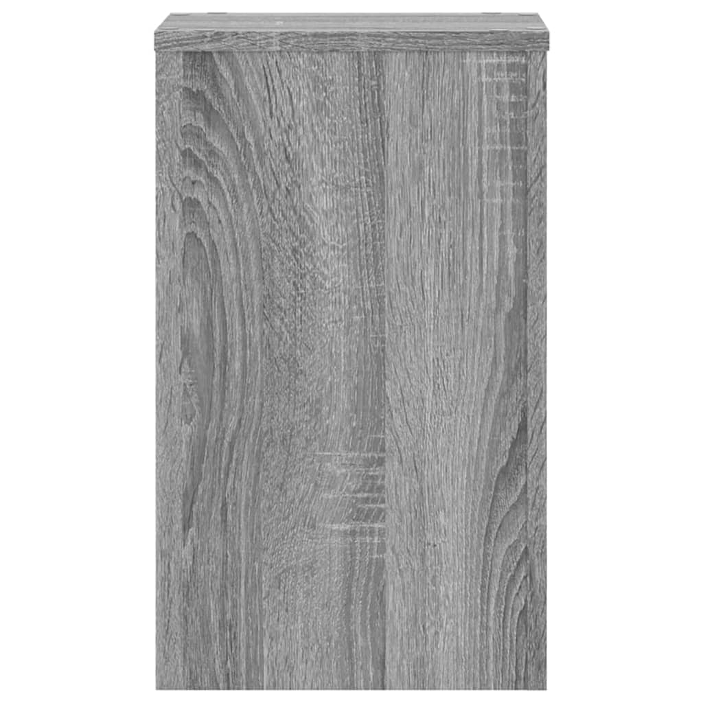 vidaXL Soportes de plantas 2 uds madera gris Sonoma 30x30x50 cm