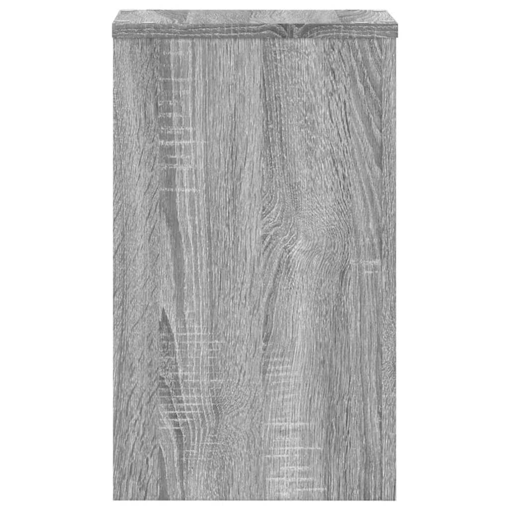 vidaXL Soportes de plantas 2 uds madera gris Sonoma 30x30x50 cm