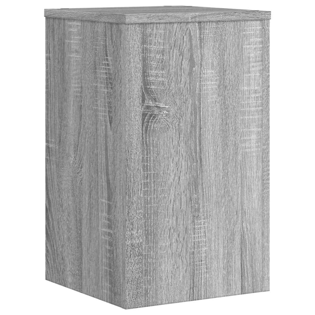 vidaXL Soportes de plantas 2 uds madera gris Sonoma 30x30x50 cm