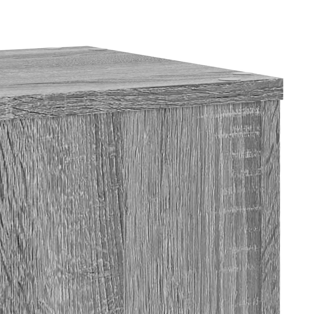 vidaXL Soportes de plantas 2 uds madera gris Sonoma 30x30x50 cm