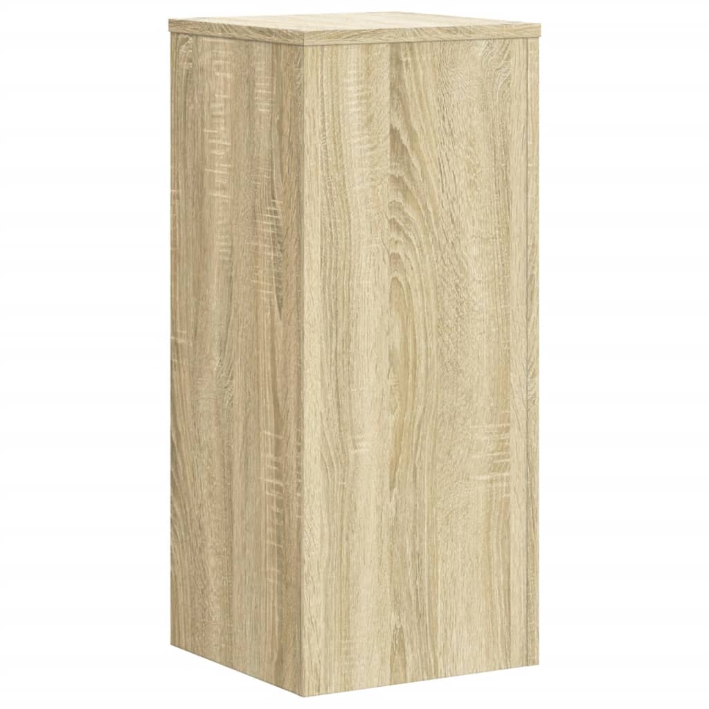 vidaXL Soportes de plantas 2 uds madera roble Sonoma 30x30x70 cm