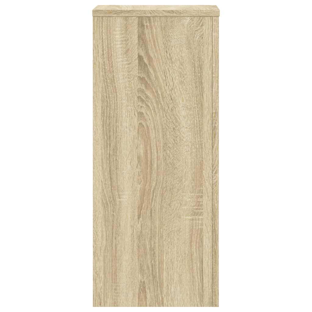 vidaXL Soportes de plantas 2 uds madera roble Sonoma 30x30x70 cm