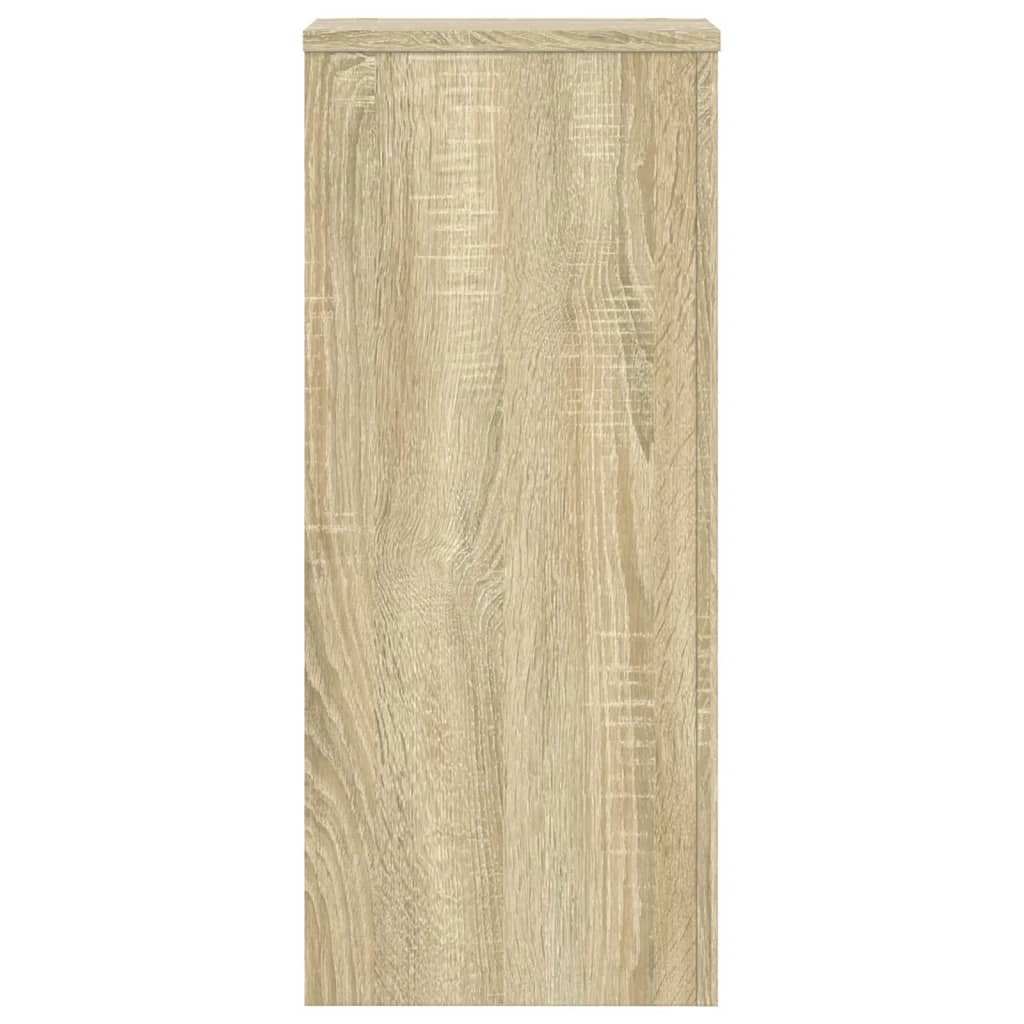 vidaXL Soportes de plantas 2 uds madera roble Sonoma 30x30x70 cm