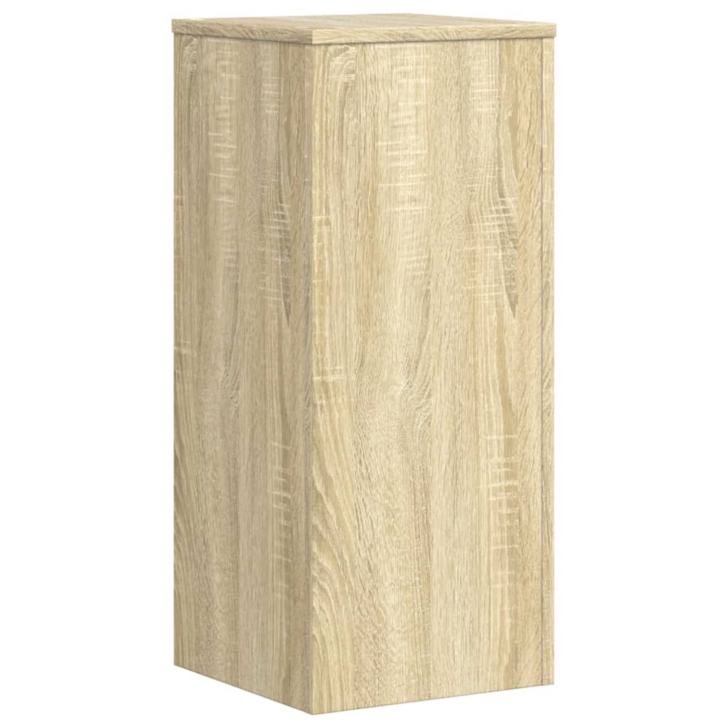 vidaXL Soportes de plantas 2 uds madera roble Sonoma 30x30x70 cm