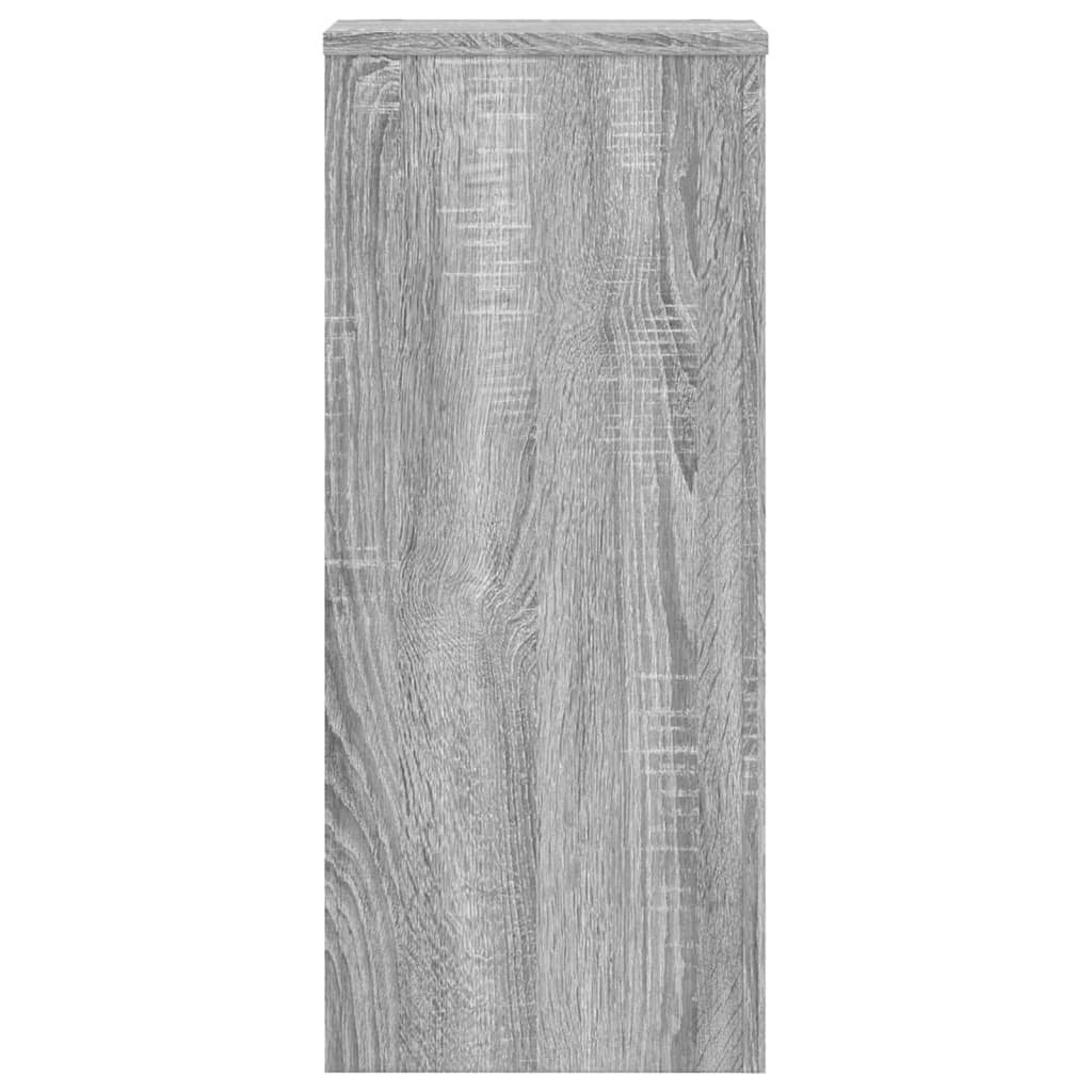 vidaXL Soportes de plantas 2 uds madera gris Sonoma 30x30x70 cm