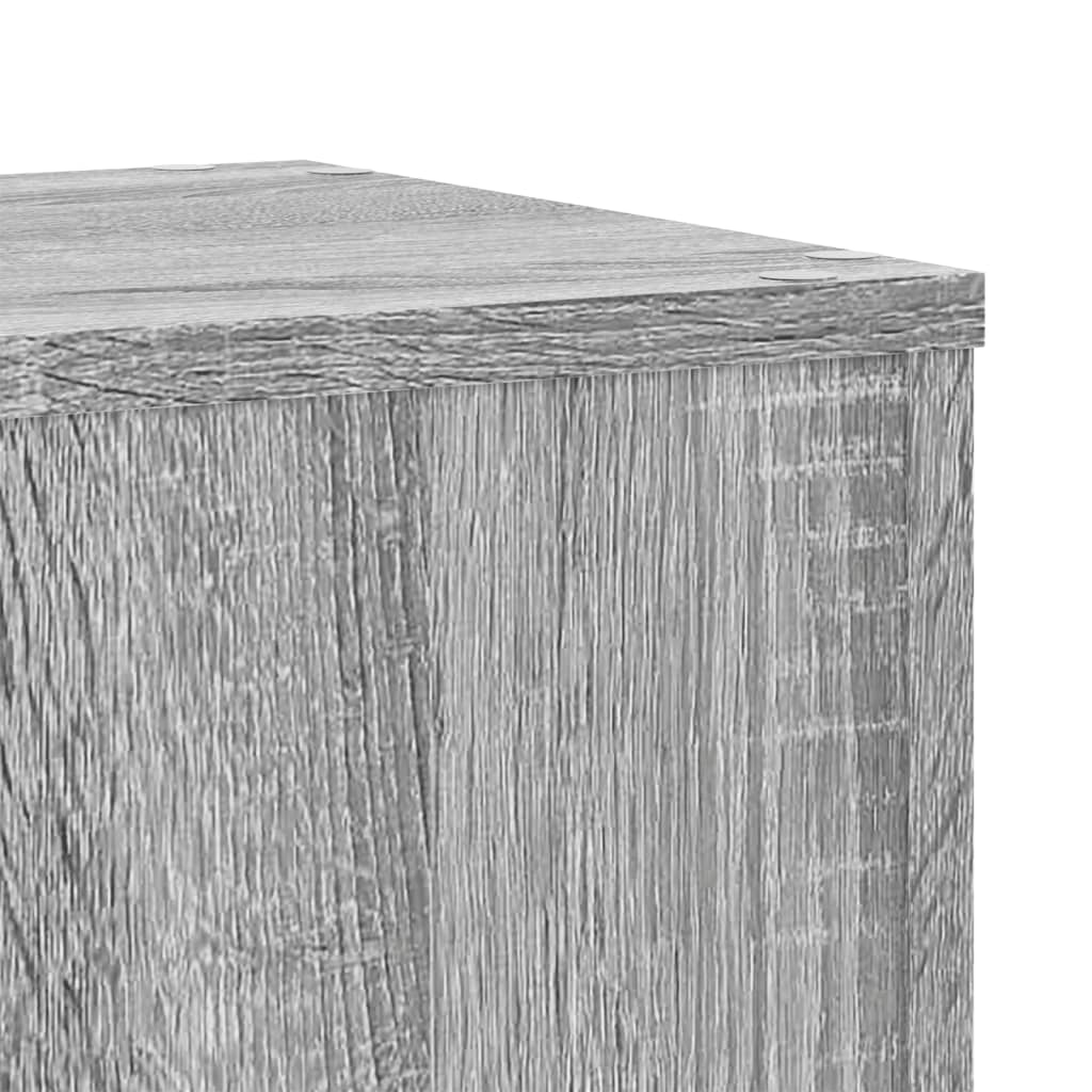 vidaXL Soportes de plantas 2 uds madera gris Sonoma 30x30x70 cm