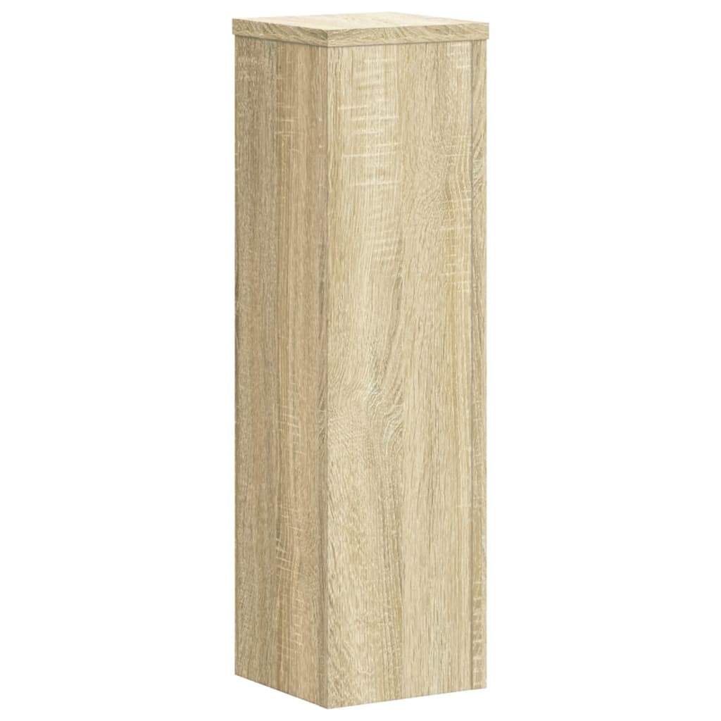 vidaXL Soportes de plantas 2 uds madera roble Sonoma 17x17x60 cm