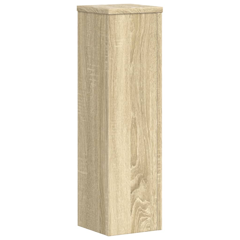 vidaXL Soportes de plantas 2 uds madera roble Sonoma 17x17x60 cm