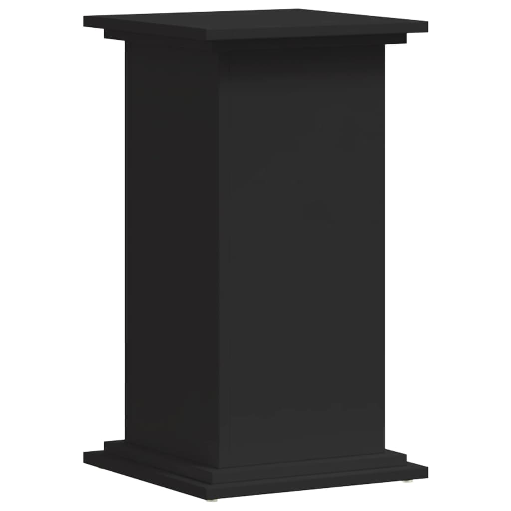 vidaXL Soportes para plantas madera de ingeniería negro 33x33x60 cm