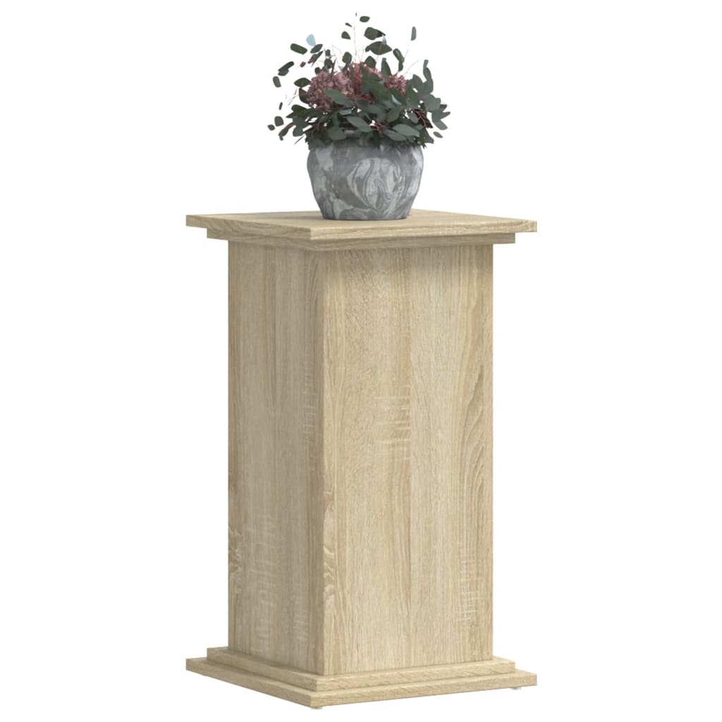 vidaXL Soportes de plantas madera ingeniería roble Sonoma 33x33x60 cm