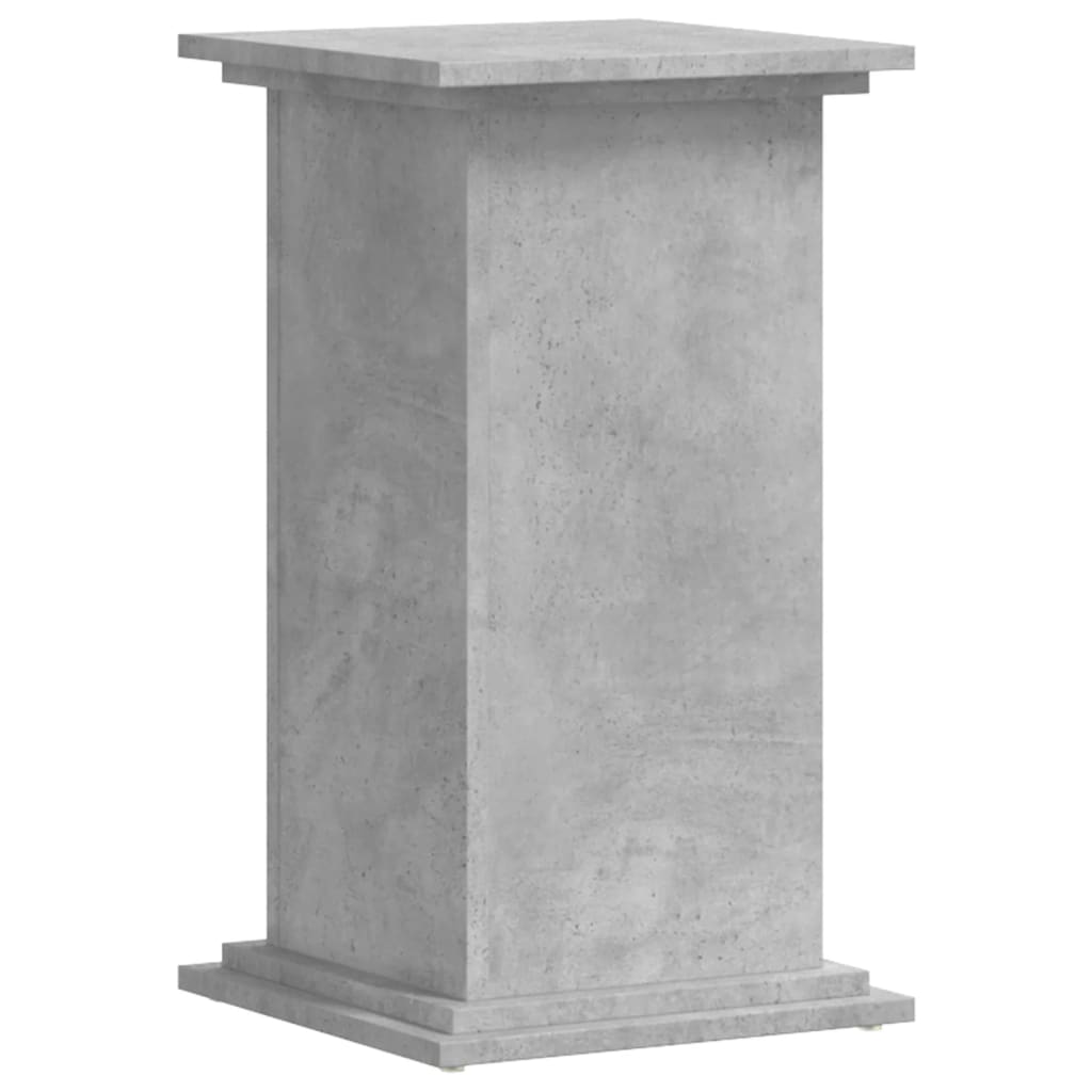 vidaXL Soportes de plantas madera ingeniería gris hormigón 33x33x60 cm