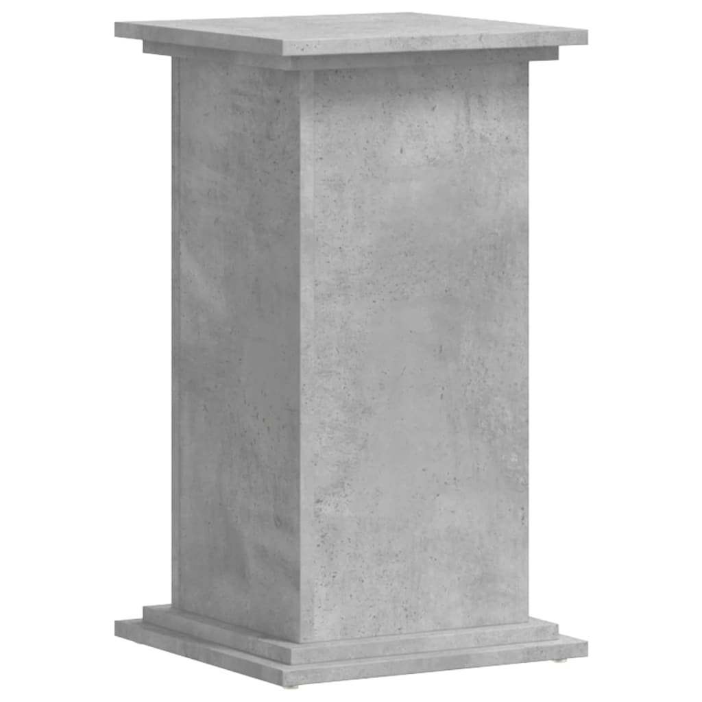 vidaXL Soportes de plantas madera ingeniería gris hormigón 33x33x60 cm