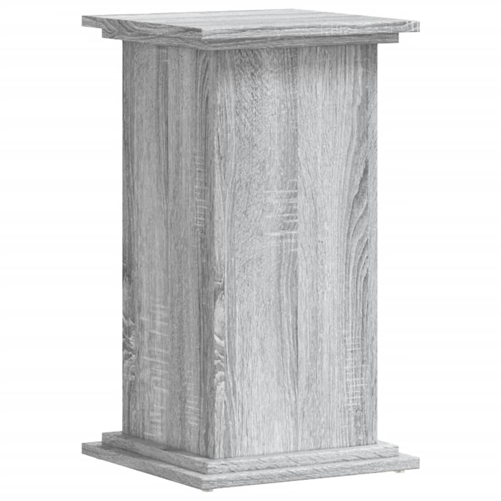 vidaXL Soporte para planta madera ingeniería gris Sonoma 33x33x60 cm