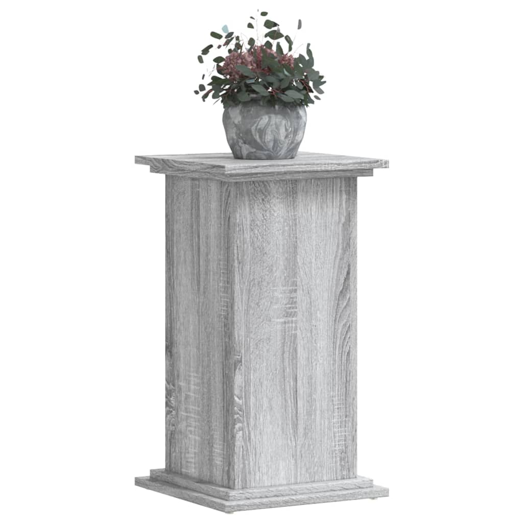 vidaXL Soporte para planta madera ingeniería gris Sonoma 33x33x60 cm