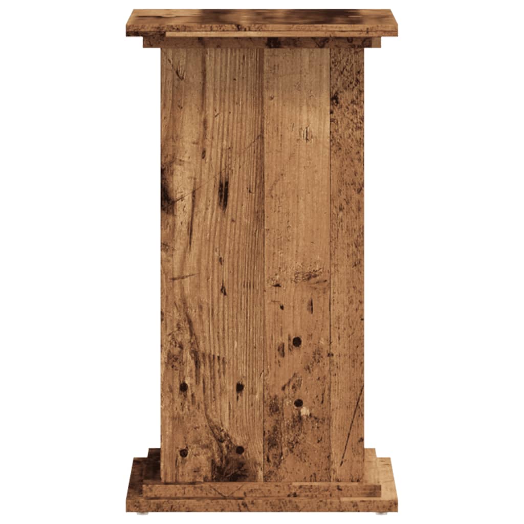 vidaXL Soportes de plantas madera ingeniería envejecida 33x33x60 cm