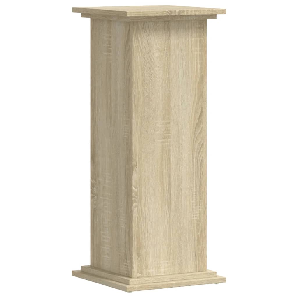 vidaXL Soportes de plantas madera ingeniería roble Sonoma 33x33x80 cm