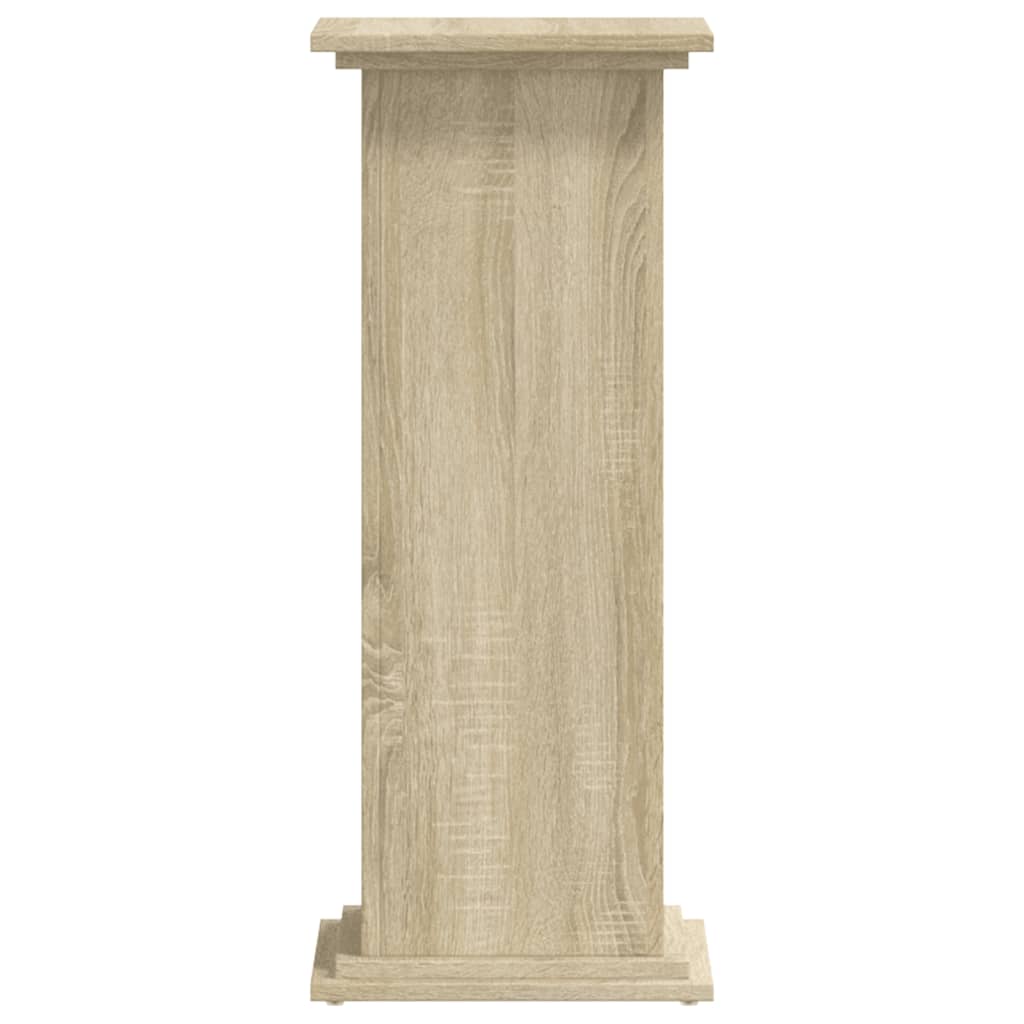 vidaXL Soportes de plantas madera ingeniería roble Sonoma 33x33x80 cm