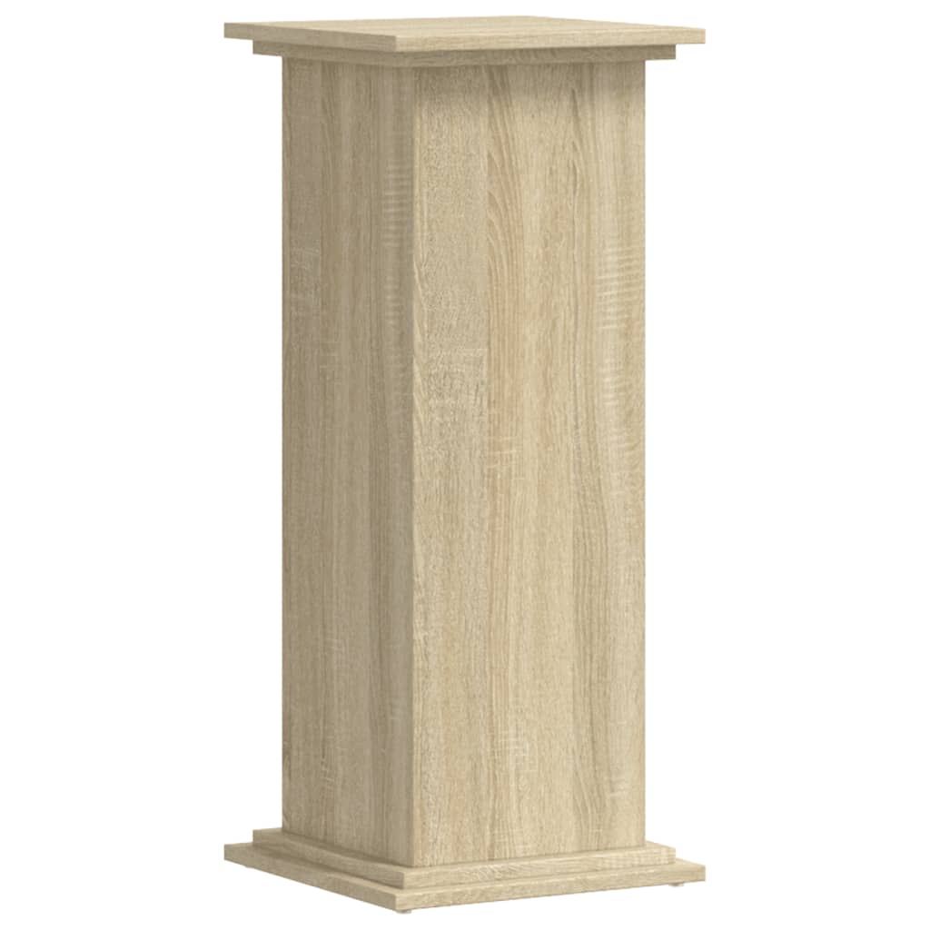 vidaXL Soportes de plantas madera ingeniería roble Sonoma 33x33x80 cm