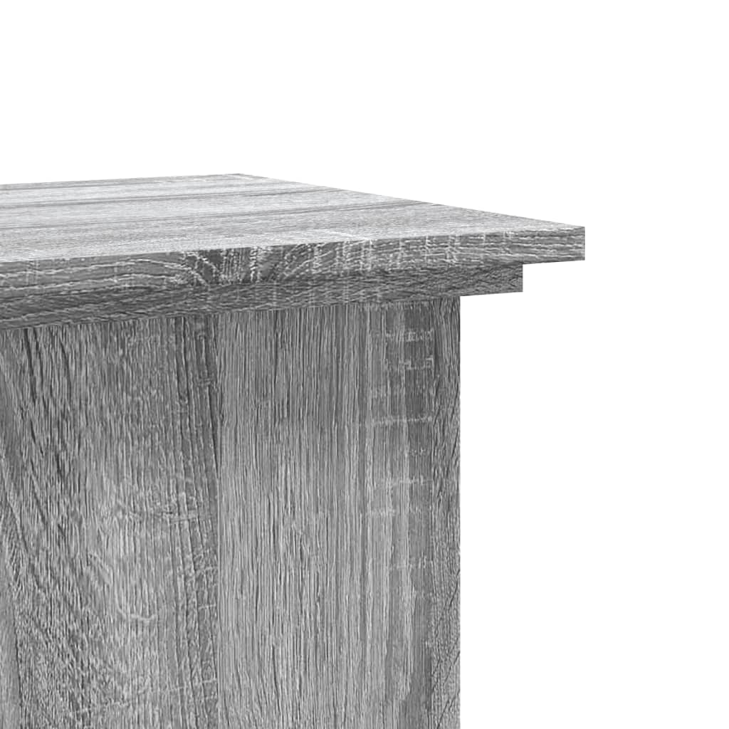 vidaXL Soportes de plantas madera ingeniería gris Sonoma 33x33x80 cm