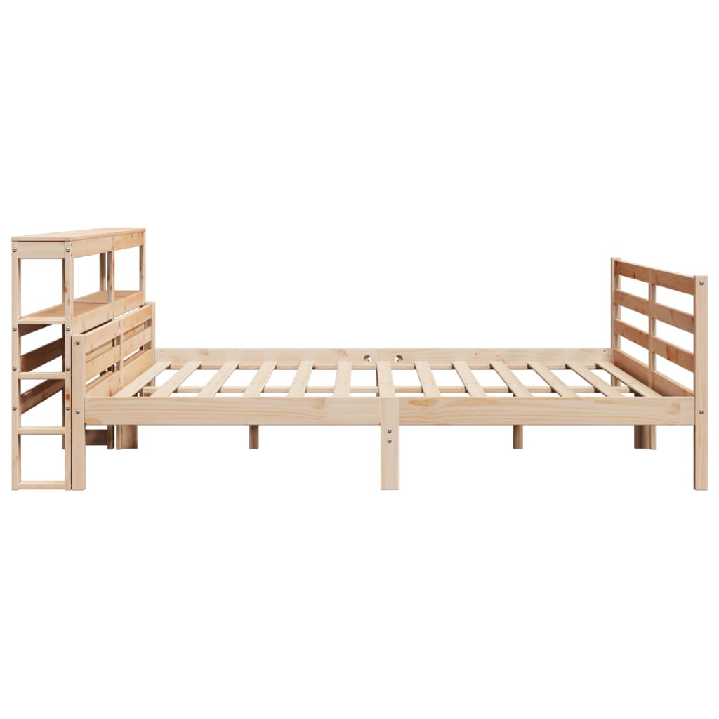 vidaXL Estructura de cama con cabecero madera maciza de pino 200x200cm