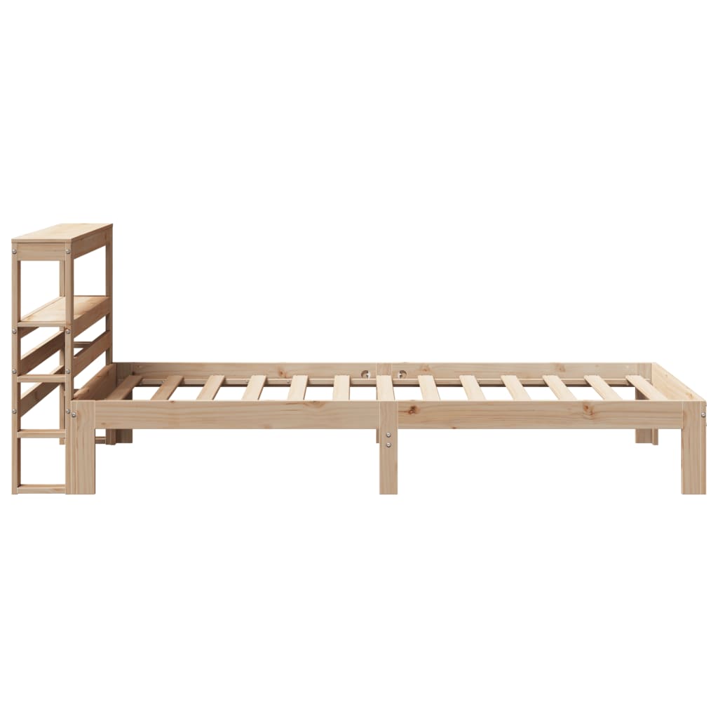 vidaXL Estructura de cama con cabecero madera maciza pino 75x190 cm