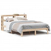 vidaXL Estructura de cama con cabecero madera maciza pino 140x190 cm