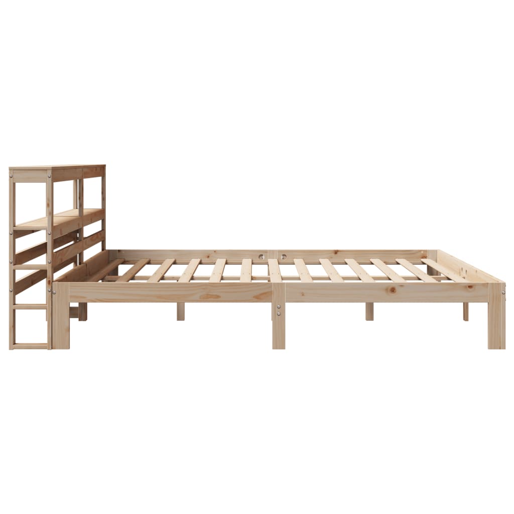 vidaXL Estructura de cama con cabecero madera maciza de pino 200x200cm