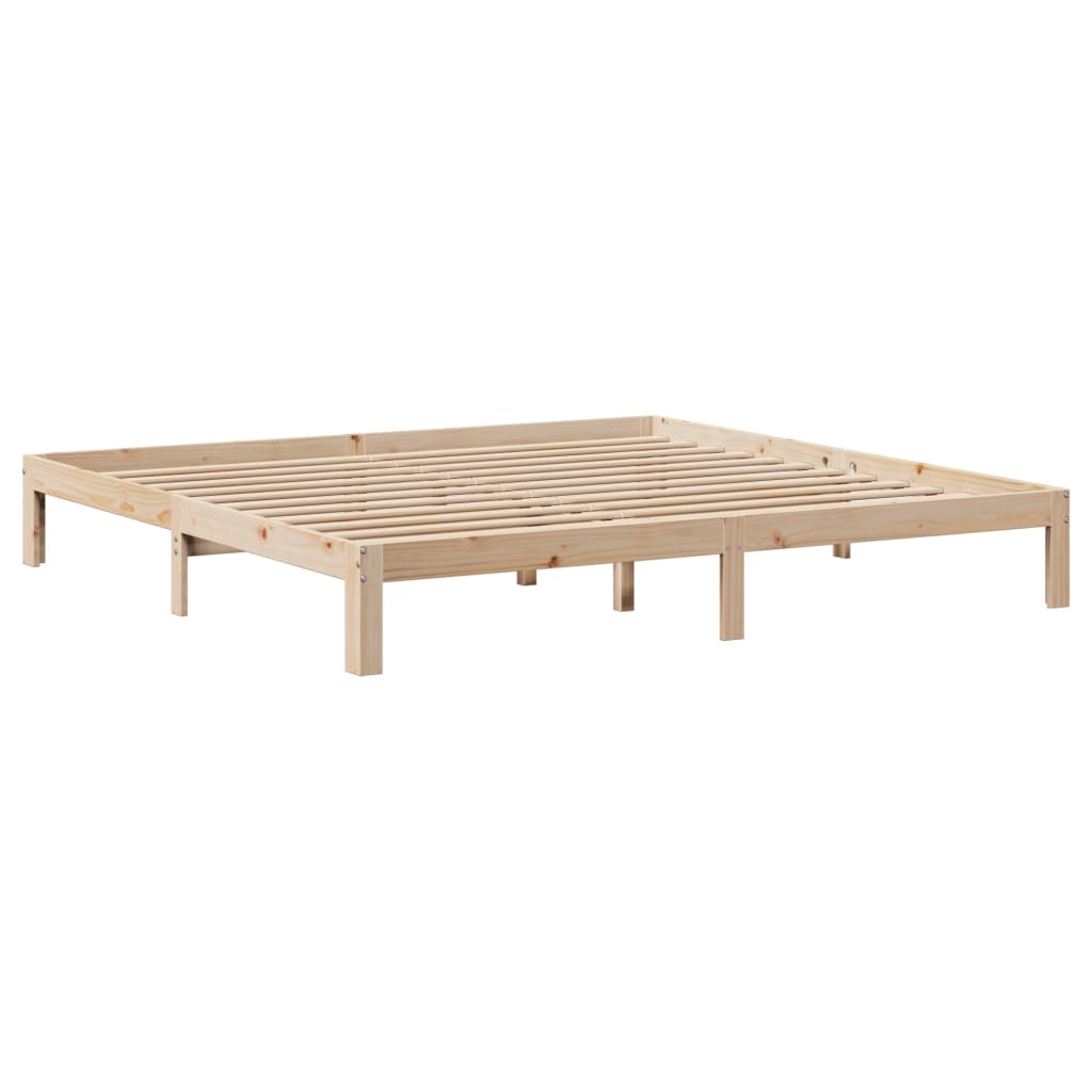 vidaXL Estructura de cama con cabecero madera maciza de pino 200x200cm