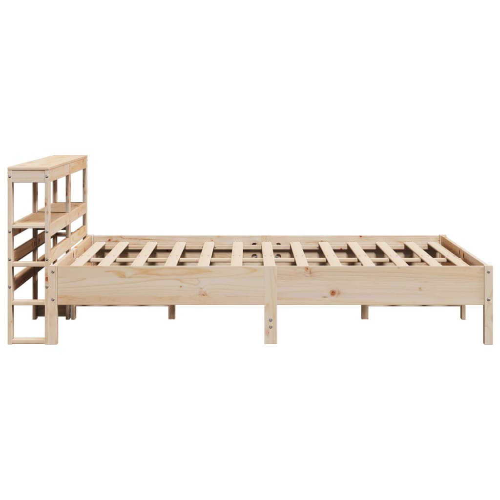 vidaXL Estructura de cama sin colchón madera de pino blanco 150x200 cm