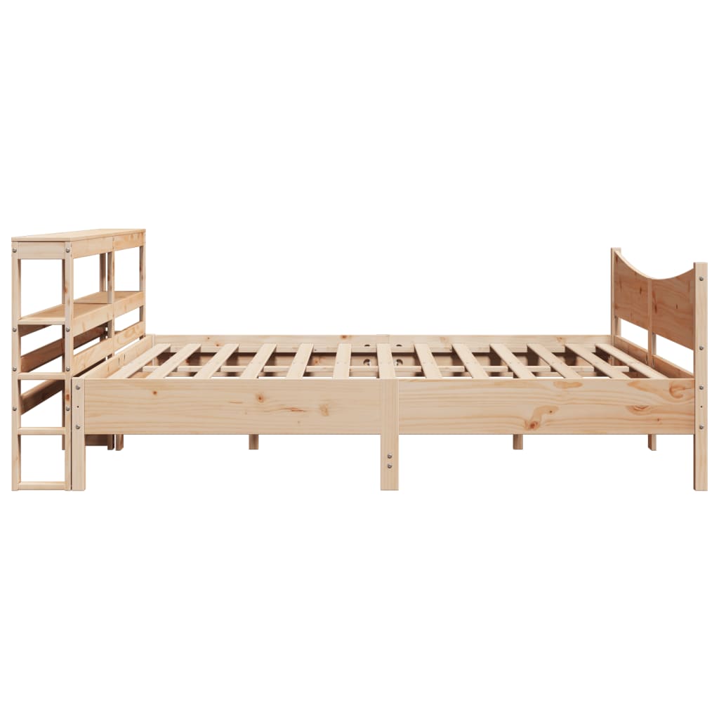 vidaXL Estructura de cama con cabecero madera maciza de pino 200x200cm