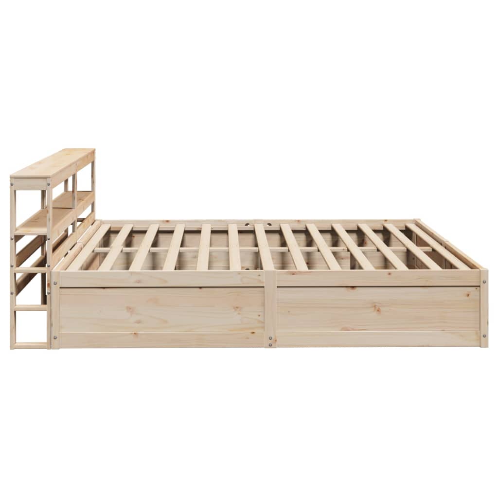 vidaXL Estructura de cama con cabecero madera maciza de pino 200x200cm