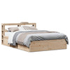 vidaXL Estructura de cama con cabecero madera maciza pino 140x190 cm