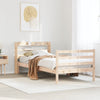 vidaXL Estructura de cama con cabecero madera maciza pino 90x190 cm