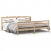 vidaXL Estructura de cama con cabecero madera maciza de pino 200x200cm