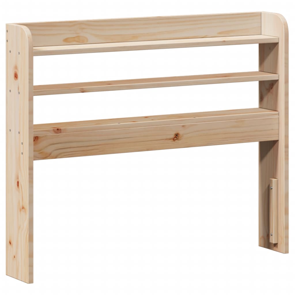 vidaXL Estructura de cama con cabecero madera maciza pino 90x190 cm