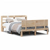 vidaXL Estructura de cama con cabecero madera maciza pino 120x190 cm