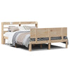 vidaXL Estructura de cama con cabecero madera maciza pino 160x200 cm