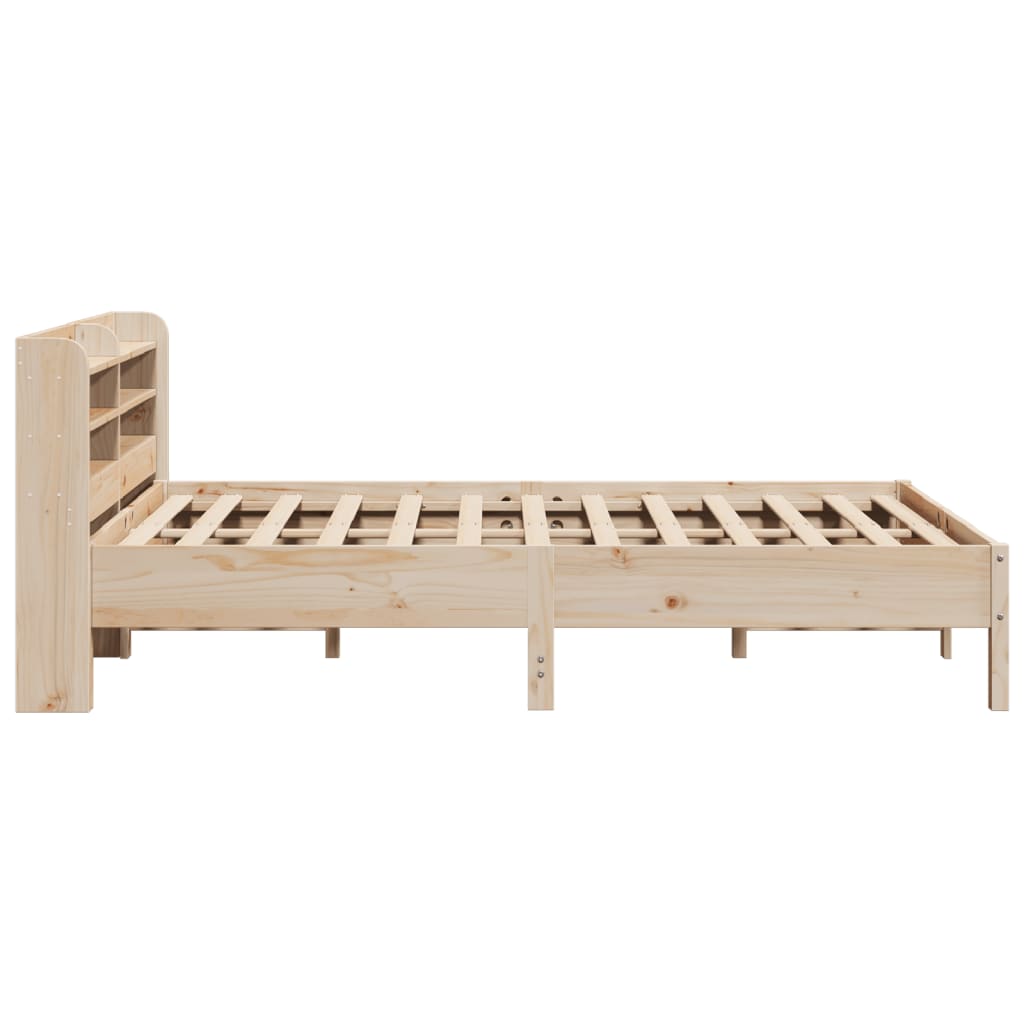 vidaXL Estructura de cama sin colchón madera de pino blanco 150x200 cm