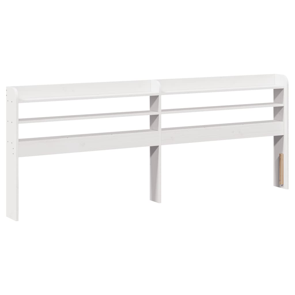 vidaXL Estructura de cama sin colchón madera de pino blanca 140x200 cm