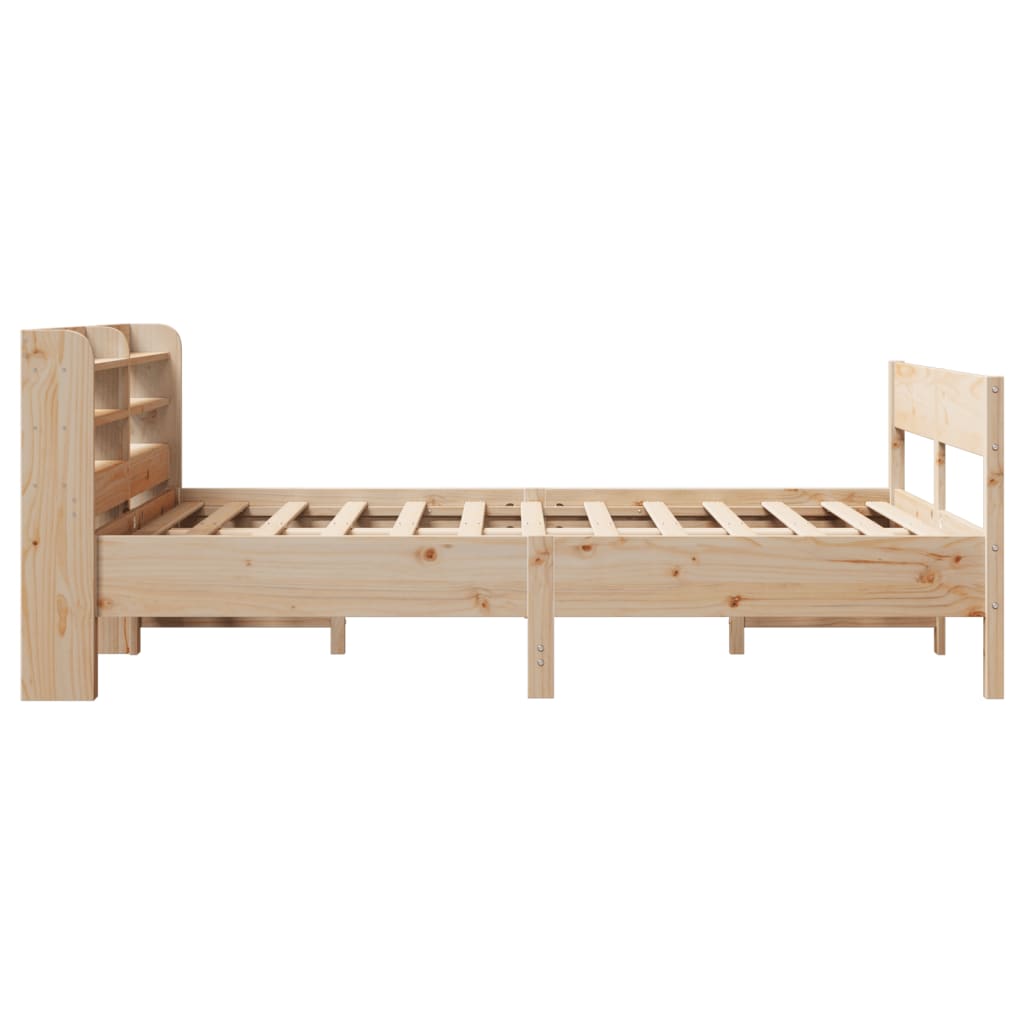 vidaXL Estructura de cama sin colchón madera de pino blanco 150x200 cm