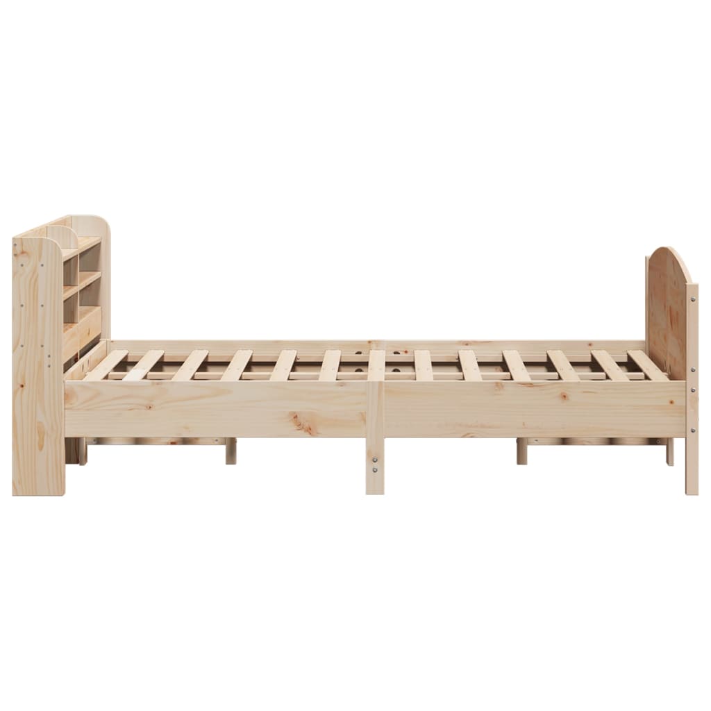 vidaXL Estructura de cama sin colchón madera de pino blanca 140x200 cm