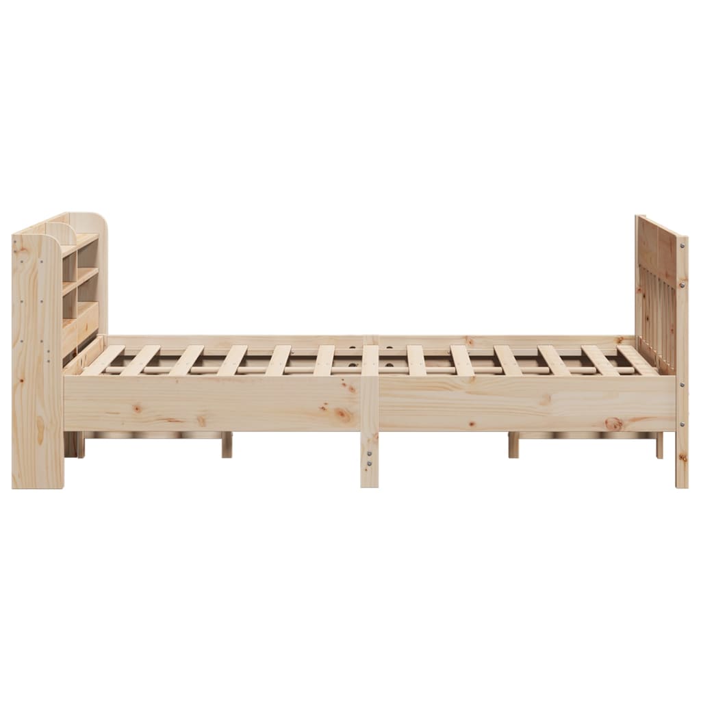 vidaXL Estructura de cama sin colchón madera de pino blanco 150x200 cm