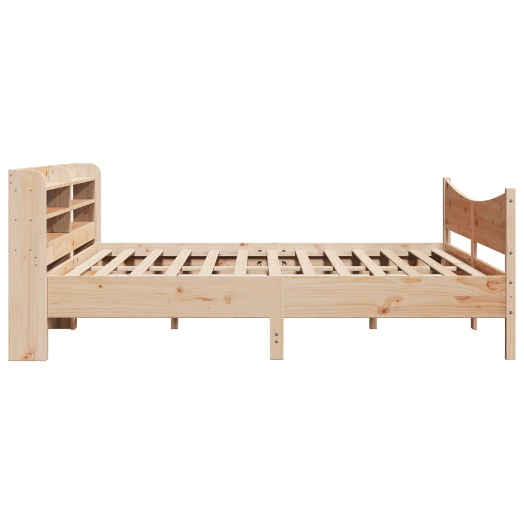 vidaXL Estructura de cama con cabecero madera maciza de pino 200x200cm