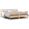 vidaXL Estructura de cama con cabecero madera maciza de pino 200x200cm