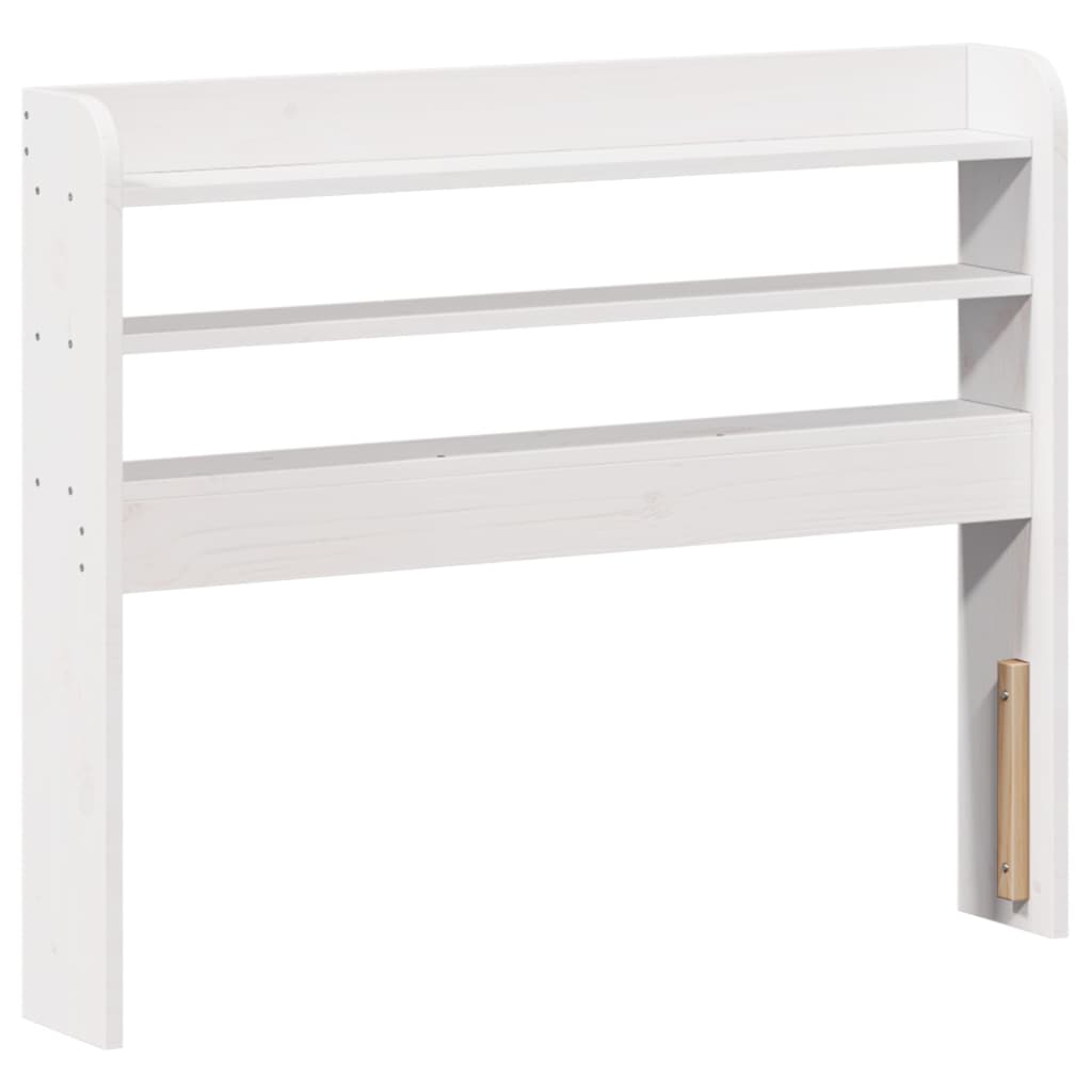 vidaXL Estructura de cama con cabecero madera pino blanco 90x190 cm