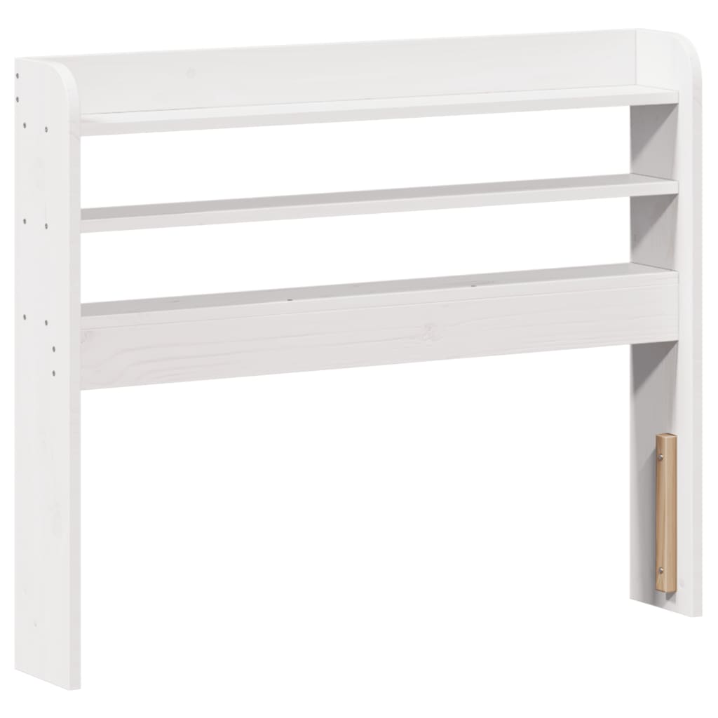 vidaXL Estructura de cama con cabecero madera de pino blanca 90x200 cm